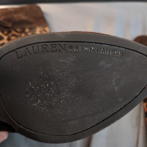 Lauren Ralph Lauren Halina leopard boot size 5.5B - Picture 3 of 5
